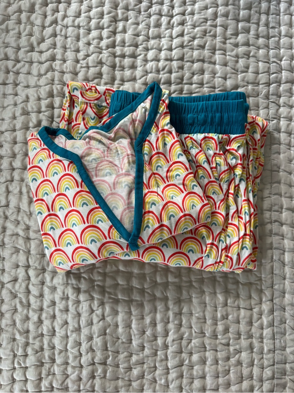 Little Sleepies Primary Rainbow Print Pajama Set